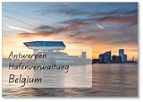 Antwerpen Hafenverwaltung Bei Sonnenuntergang Kühlschrankmagnet