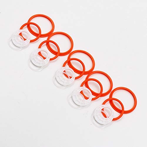 RUILUL Lot de 4 tubes en verre de rechange pour TFV16 - Joints de protection en silicone (5 ensembles de joints en silicone)