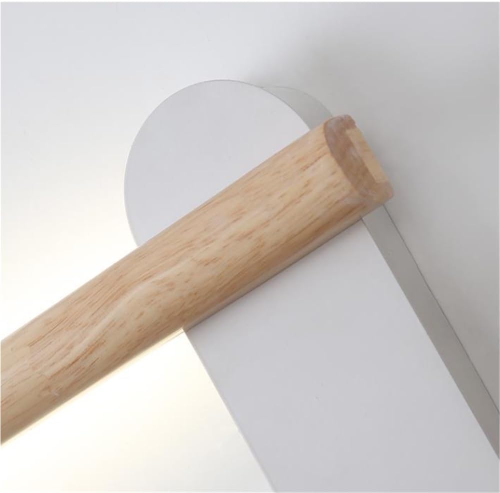 Spiegelleuchte Spiegellampe Moderne LED-Kosmetikleuchte aus Holz, weiße Spiegelfrontlampe, Badezimmerbeleuchtung, Frisiertisch, Schlafzimmerspiegelleuchten for Frisiertisch, Ankleidezimmer(50CM)