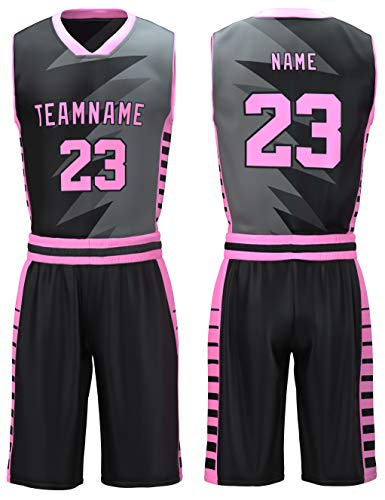 US SPORTS UNIFORMS Men/Women/Kids Basketball Jerseys Digital Printing Uniforms Custom Made, 216_10 Men Small