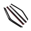 TuningPros Outside Mount Window Vent Visors Rain Guards Compatible with Infiniti QX56 QX80 2011-2016 | Side Window Wind Deflectors Rain Shields | Smoke Tinted, 4 Pcs Set, DGWV-807 #1