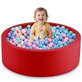piscine a balle bebe rose Spacieuse et amusante pour les tout-petits : conçue pour les bébés de 12 mois et plus, cette piscine à balles en mousse de 90 x 30 cm peut facilement contenir environ 600 balles de 5,5 cm ou 400 balles de 7 cm (non fournies) pour des rires infinis et un jeu joyeux. Peut également être utilisé comme piscine à balles pour les petits chiens.