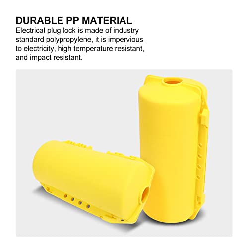 Electrical Plug Lockout Device, Energy Isolation Impact Resistant Prevents Unauthorized Access Pp Lockout Tagout Plug Lock For Industrial Use #TOP1