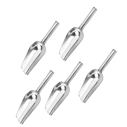 Cabilock 5Pcs Pequeno Gelo Colher Colheres Colher de Cozinha De Alimentos De Metal para Doces Gelo C