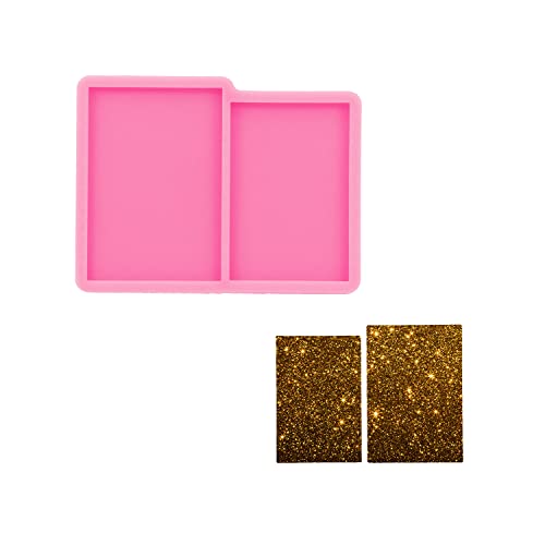 Rectangle Resin Silicone Mold for Epoxy, Phone Grip, Socket - DIY Rectangle Shape Badge Reel, Charms, Pendant, Jewelry Making, Chocolate Cake