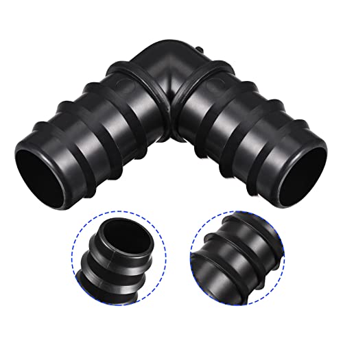 M METERXITY 8 Pack Barb Hose Fittings - 24.5mm Barbed Hose Fitting 105mm x 62mm Plastic Connectors Apply to Garden(Black) - Image 4