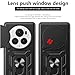 Ysnzaq Armor Case for Honor Magic 6 Pro with Sliding Camera Cover, Military Grade Heavy Duty Shockproof Protective Phone Case with Kickstand for Honor Magic 6 Pro SJ Black