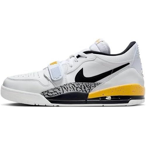 Jordan Men's Legacy 312 Low White/Black-Yellow Ochre (CD7069 107) - 9