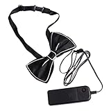 Pajarita LED para hombre: hecha de material, duradera y segura de usar.