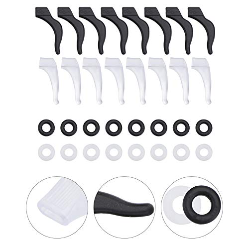 Lurrose 32Pcs Óculos de Proteção de Orelha Gancho de Orelha de Silicone Anti-Derrapante Óculos Ponta