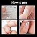 LIARTY 50 sheets/lot Transparent Double Sided Adhesive with Package Flexible Fake Nail Tips Nail Sticker (50pcs)