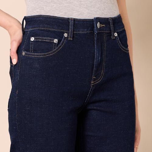 Amazon Essentials Women's High-Rise Regular-Fit Ankle-Length Wide-Leg Jeans - Discontinued Colors, Rinse Wash, 16 by Amazon Essentials - Used condition - Image 3