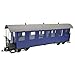 Produktbild ML-Train Personenwagen kurz 4-achsig blau HSB/DR 7 Fenster - Selbstbauwagen/Bausatzwagen - Gartenbahn Spur G Zubehör