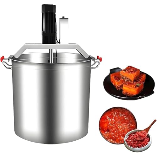 Mescolatore automatico commerciale, 15-40 l, in acciaio inox, per marmellate, salse, ripieno, condimento per hot pot, velocità regolabile, raschietto a 4 lame