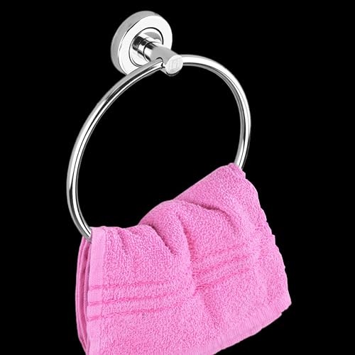 Image of Stainless Steel Towel Ring for Bathroom, Napkin Ring for Wash Basin, Towel Holder, Napkin Holder, Towel Hanger, Bathroom Aessories (Round Shape) Set-1