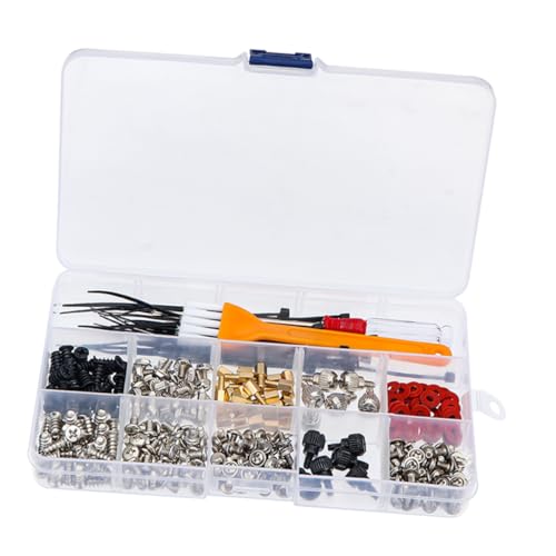 OSALADI Computer Case Screws Assortment 330pcs Kit Organise Cables Machine Screws for Motherboard