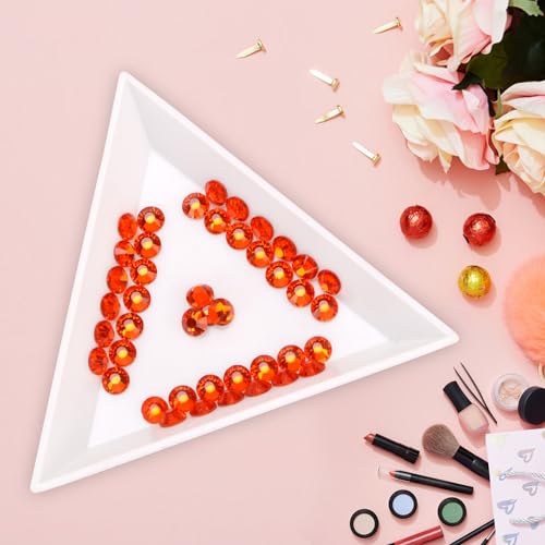 Image of Jollin Glue Fix Crystal Flatback Rhinestones Glass Diamantes Gems for Crafting Nail Art Crafts Decorations Clothes Shoes 1.6mm (ss4 2880pcs, Lt Siam)