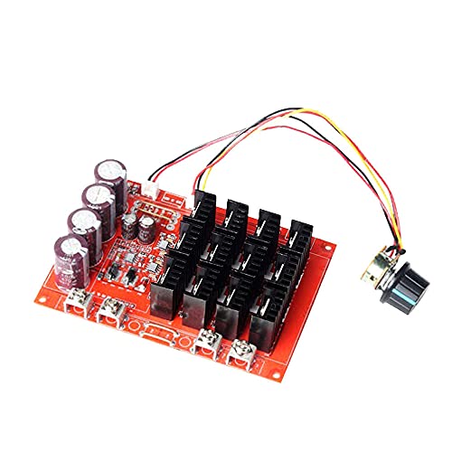 DC 9V-50V Speed Controller DC Motor Speed Controller 3600W 60A PWM Speed Control Module DC10V-50V 15Khz N Switch Extension Cord