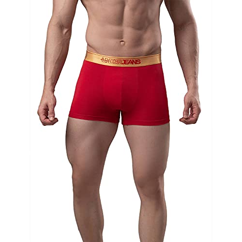 Image of Underjeans Men's Cotton Blend Regular Fit Trunk