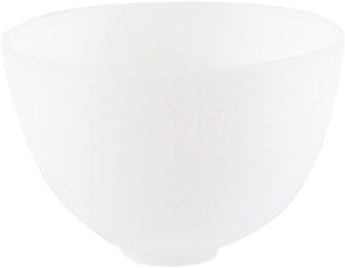 12.5X8CM Home Use Anti-drop Silicone Bowl Facial Mask Mixing Bowl Prep Measuring Bowl (L, White)