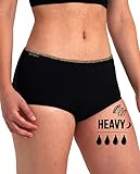 Cool Period Bragas Menstruales Reutilizables y Lavables para Mujer - Bragas menstruales absorbentes, Protección del periodo - Algodón - Flujo Ligero a abundante – XXS/4XL