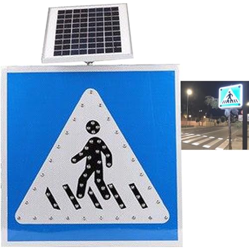 Feux clignotants à LED solaires pour sécuriser les passages piétons sombres