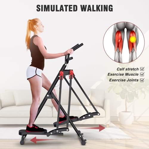 Image of Air Walk Elliptical Glider Machine,Ellipse Home Cross-Training Arm /Leg Cardio Workout Machine for Senior & Adult,Side Sway Action 360 Motion Full-Body Exerciser for Home Gym