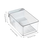 Xinhuju bac transparent 32,7 x 19,3 x 12,2 cm pour tortue d’eau photo 6
