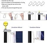 WeValor 14 Gauge Sectional Flag Pole Kit – Residential or commercial use