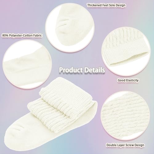 Image of Gvhntk Slouch Socks Women 80s 90s Scrunch Socks Extra Long Slouchy Sock Knee High Sock