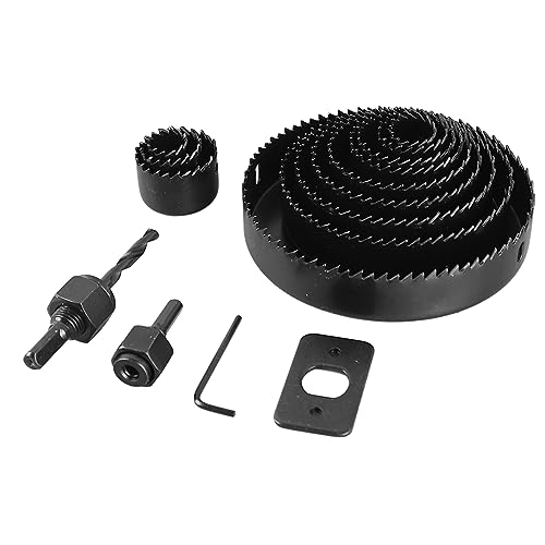 Set de 16 sierras de vaso de acero carbono para madera miniatura 4