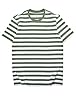 Striped Tee Shirts for Men(Army Green&White WD,S) #3