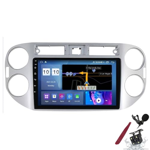 Autoradio Carplay sans fil pour Tiguan 2011 écran tactile 9 pouces navigation GPS