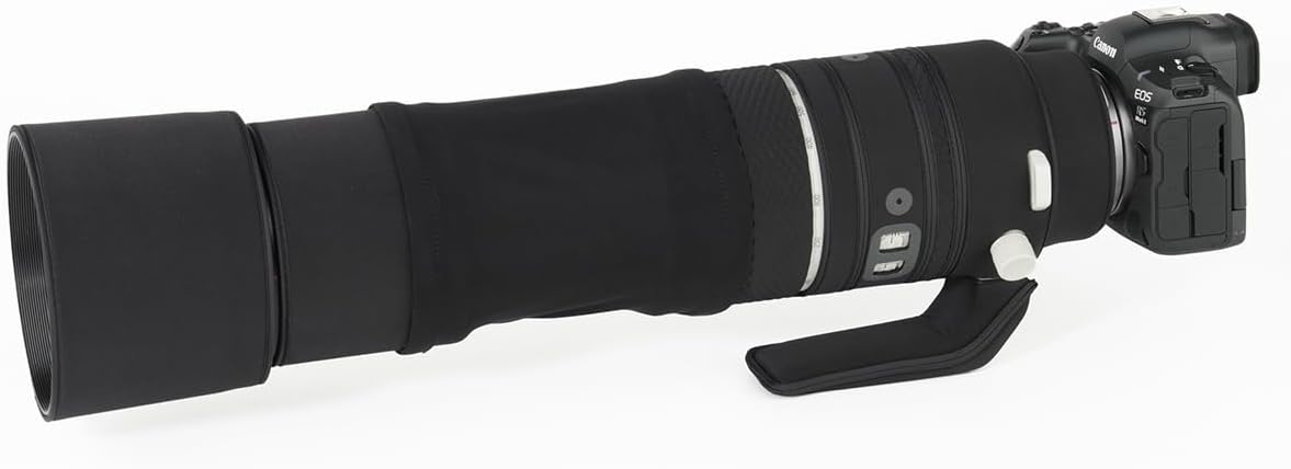 CHASING BIRDS Lens Camouflage Waterproof Coat for Canon RF 200-800mm F6.3-9 is USM Rainproof Lens Protective Cover Version IV(Classic Black, with Extender RF 2X)