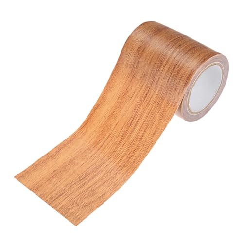 Image of M METERXITY 1-Roll Wood Grain Repair Tape, 2.24in x 15ft Textured Realistic Self-Adhesive Wood Floor Tape Contact Paper for Furniture /Floors /Home [Chocolate Oak]