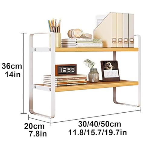 Étagère de bureau robuste en métal jaune au design épuré chic - 2