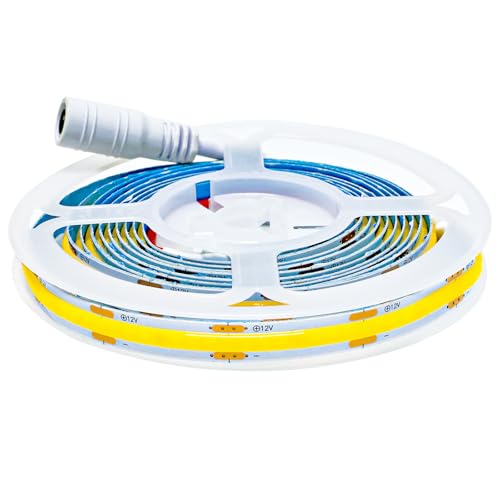 Tesfish Tiras LED 12V COB 2 M Blanco 6000K