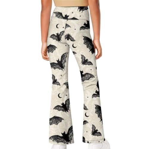 Image of Girls Flare Leggings 5-14T Cute Bell Bottoms for Girl Yoga Pants for Gym