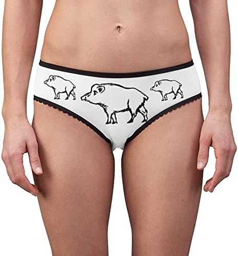 Wild Boar Panties, Wild Boar Underwear, Briefs, Cotton Briefs, Funny Underwear, Panties For Women