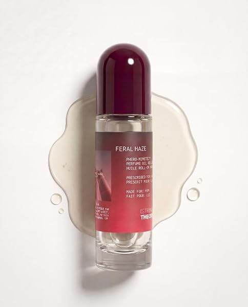STRING THEORY Pheromone Roll On Cologne Oil for Men - Spicy & Smoky Vanilla Woody - Dark Rum, Vanilla, Oakwood & Skin Musk - Lasts 3 Hours Long - Pheromones Phero-Mimetic Men's Cologne Roll On Oil - 2