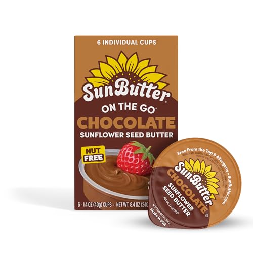 Image of SunButter Chocolate Sunflower Seed Butter, On the Go Cups, 1.4 Oz 200 Ct