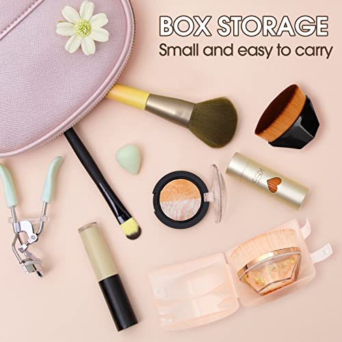 2 Pack Foundation Makeup Brush,Flat Top Kabuki Hexagon Face Blush,Flawless Foundation Brush Kabuki Brush For Blending Liquid Powder Cosmetics Cream,With Protective Case Easy To Carry (Black + Gold) #TOP6