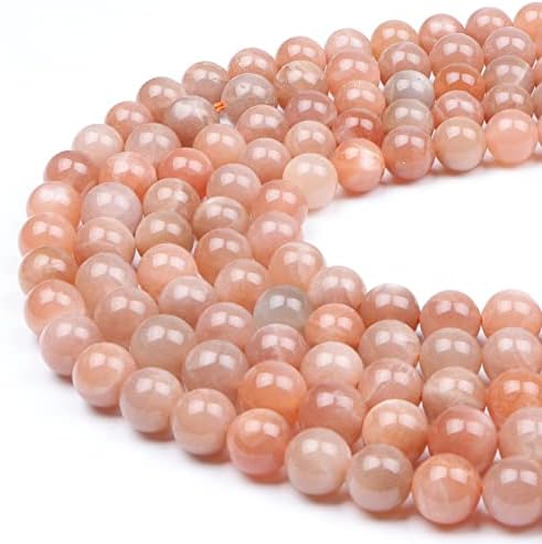 64-70pcs 6mm Natural Round Stone Beads Strands Natural Amazonite Gemstone Energy Stone Healing Power Loose Beads Smooth for DIY Crafts Bracelet Necklace Jewelry Making and Decorations