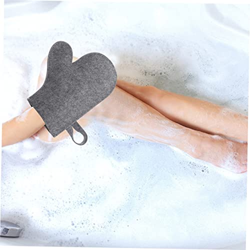 Mikinona Felt Sauna Gloves Spa Gloves Mitt Bathing Scrubber Gloves Sauna Heat Protecting Glove Bath Gloves Body Scrub Gloves Bath Shower Gloves Mitts Korean Exfoliating Mitt Felt Sauna Mitt