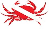 Trident Graphic Ocean Large Die Cut Scuba Sticker