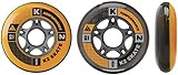 K2 Skate Wheel with ILQ 7 Bearing and Aluminum Spacer (Pack of 8)