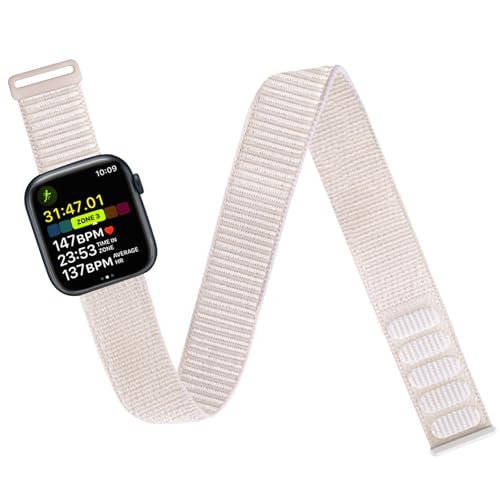 Image of Ankle /Arm Band Compatible with Apple Watch 49mm 46mm 45mm 44mm 42mm 41mm 40mm 38mm, Breathable Nylon Armband for IWatch SE Ultra Series 10 9 8 7 6 5 4 3 2 1, Stretchy Ankle Strap for Women Men