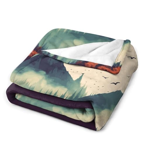 Couverture en micro polaire 152x203 cm en flanelle légère et chaude