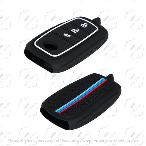 Image of Auto thrill Premium Key Cover Compatible with Toyota Fortuner | Fortuner Legender | Innova Hycross | Invicto 3 Button Smart Key
