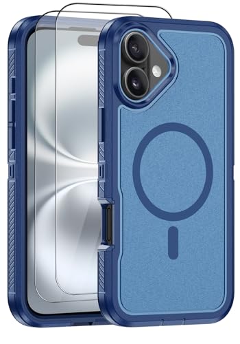 iPhone 16 PluspP[XA[MagSafeΉ] [XN[veN^[2t] ϋvیAApple iPhone 16 Pluspt{fBϏՌیJo[